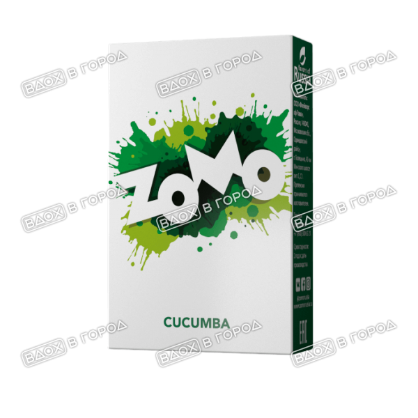 картинка Zomo Cucumba (Огурец и мята) 50г от кальянного интернет-портала vdohvgorod.ru